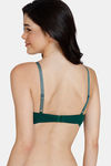 Zivame Glitter Straps Push-Up Wired Medium Coverage T-Shirt Bra - Botanical Garden — thumbnail 3